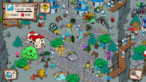 蓝精灵村庄 smurfs" village