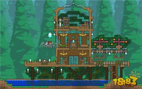 terraria泰拉瑞亚棕榈木怎么使用 棕榈木建筑教程(2)