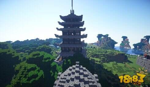 我的世界中国风建筑灵心镇下载图片