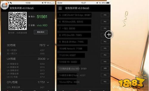 步步高vivox6跑分多少 vivox 6安兔兔跑分评测