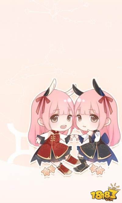 双子座星座壁纸:    双子座代表着casto与pullux这两颗永不分离的