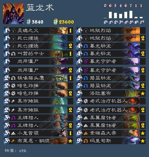 VC战队:炉石传说蓝龙术卡组玩法攻略