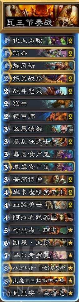 瓦王战再上传说:天梯环境和细节分享