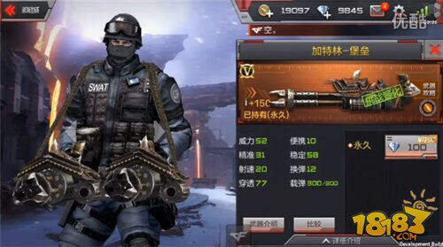 双持加特林堡垒